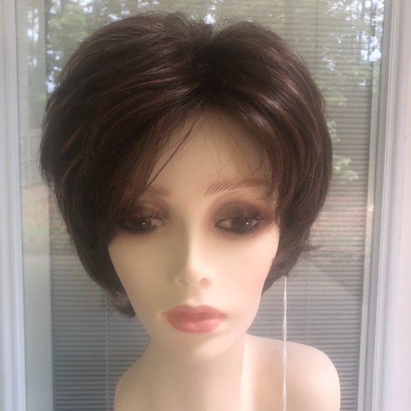 Adelle Wig by Rene of Paris- Color: Marble Brown-R - Picture 13 of 13
